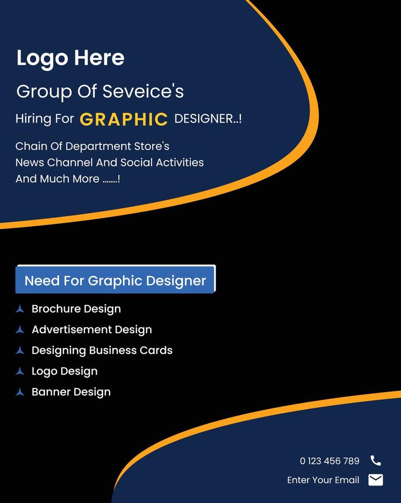 design post for graphic vector