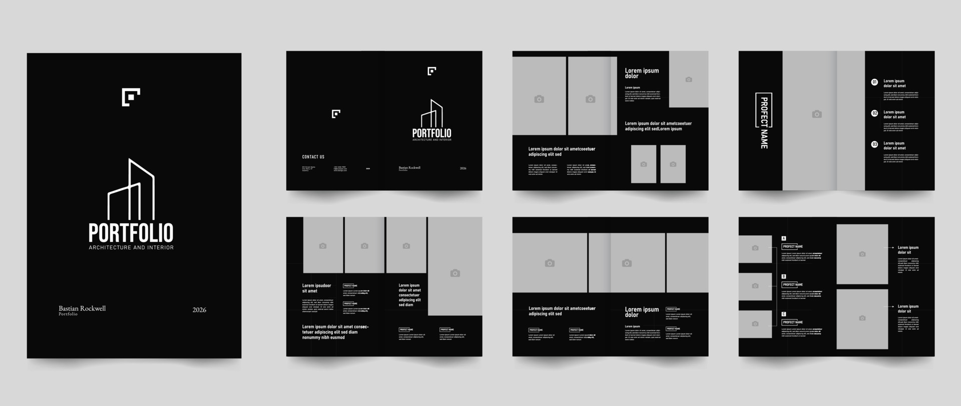 architecture portfolio and interior portfolio layout template 20033667
