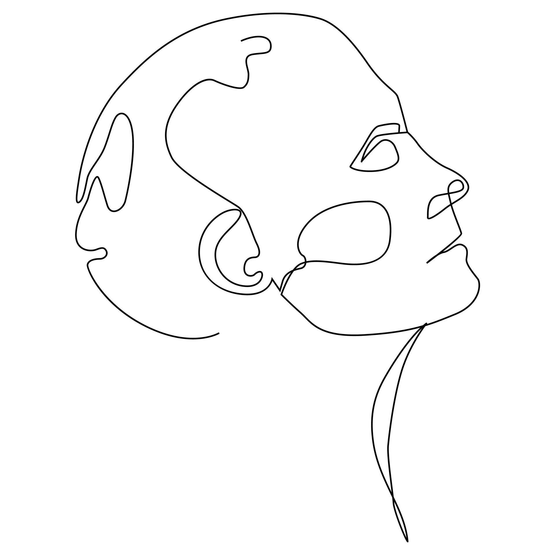 Continuous Line Drawing 20033837 Vector Art at Vecteezy