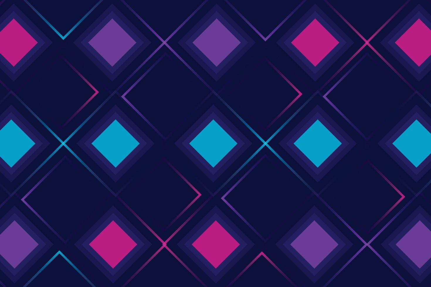 Gradient geometric shapes on blue background Vector Design