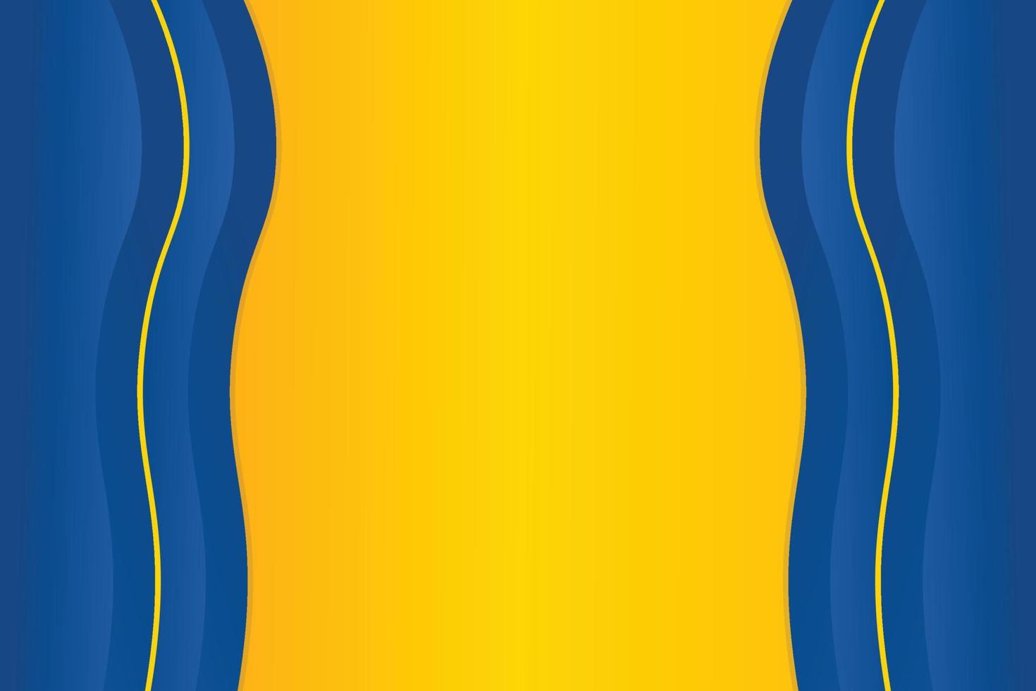 Gradient abstract blue and yellow Vector background Design