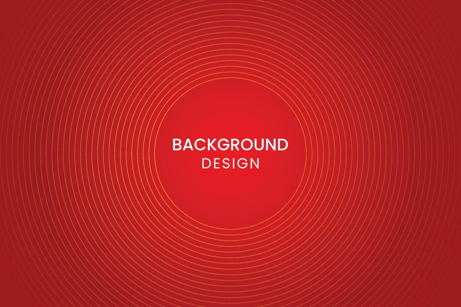Simple abstract red background with circular lines. vector