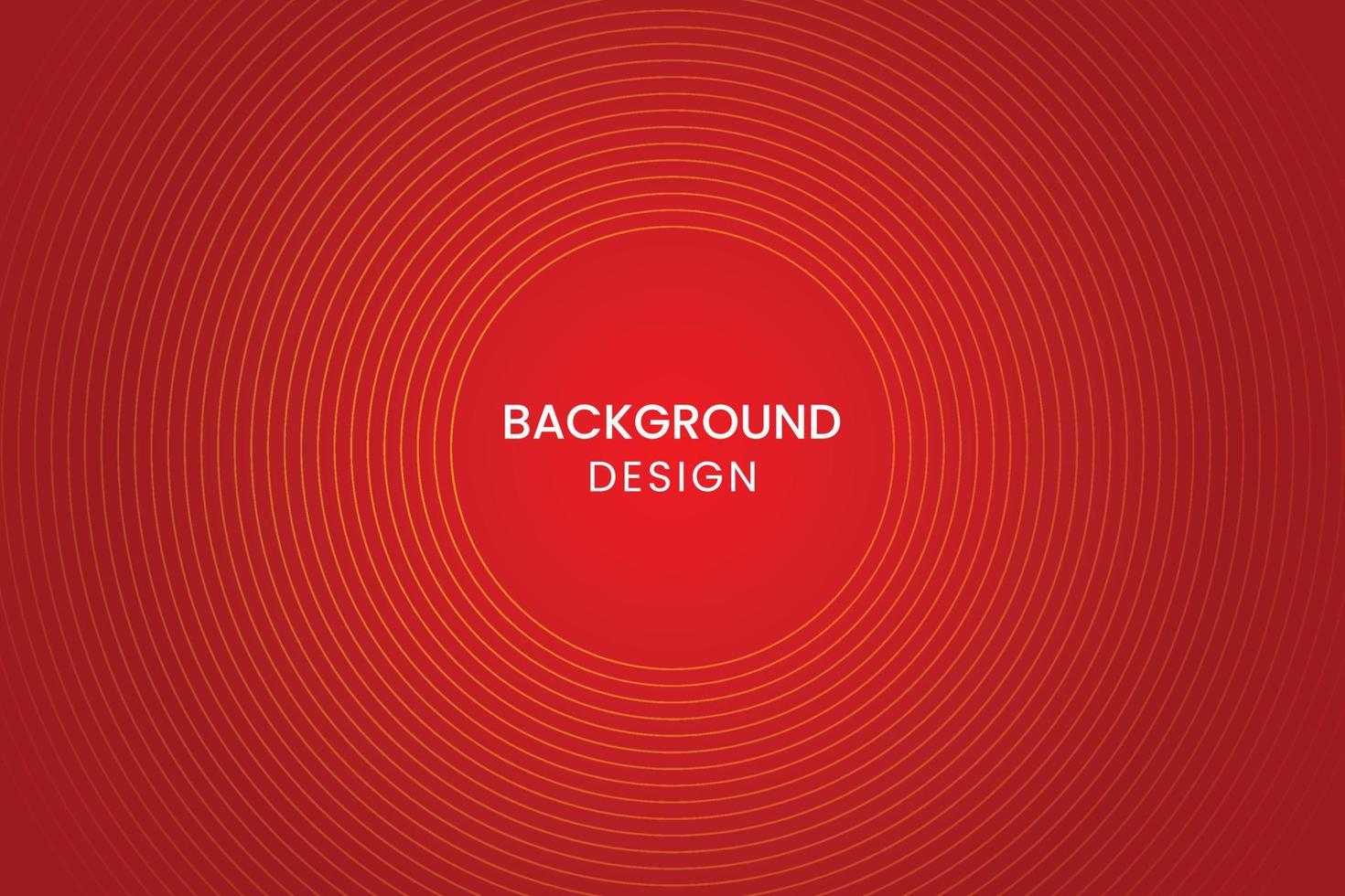 Simple abstract red background with circular lines. vector