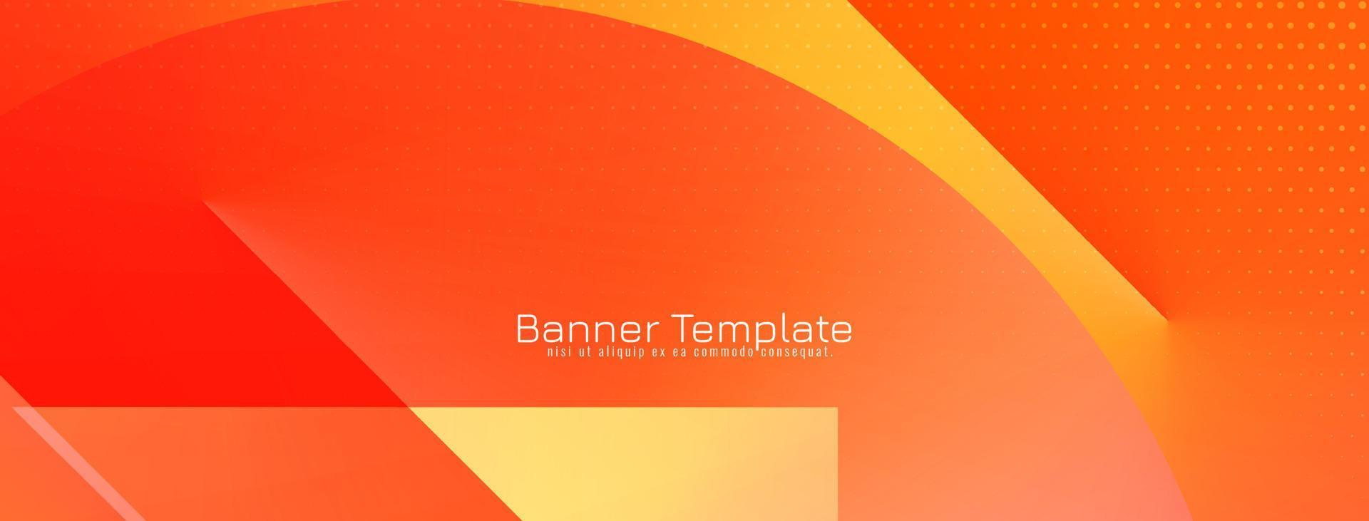 Abstract colorful geometric corporate banner template vector