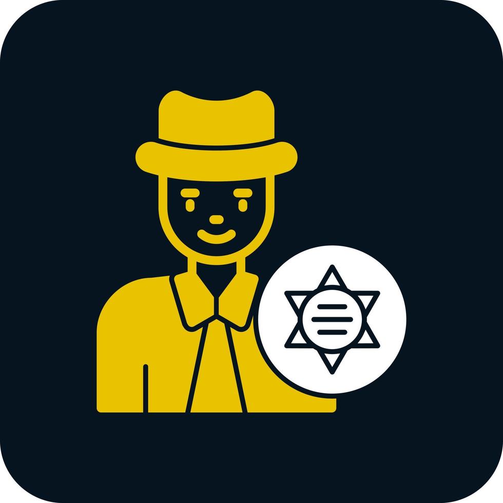 Sheriff Vector Icon Design