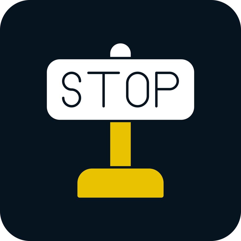 Stop Vector Icon Design