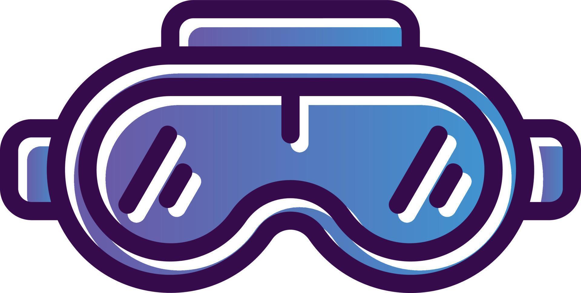 icono de vector de gafas vr