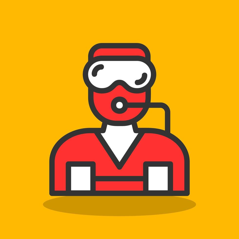 Diver Vector Icon Design