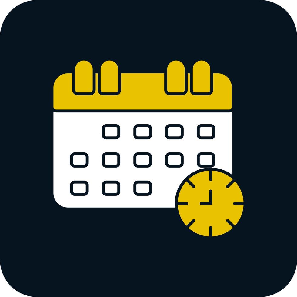 diseño de icono de vector de horario