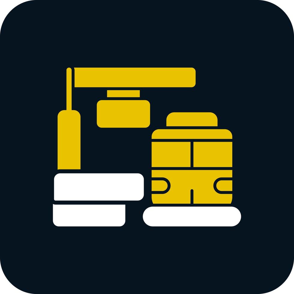 Train Platform Vector Icon Design