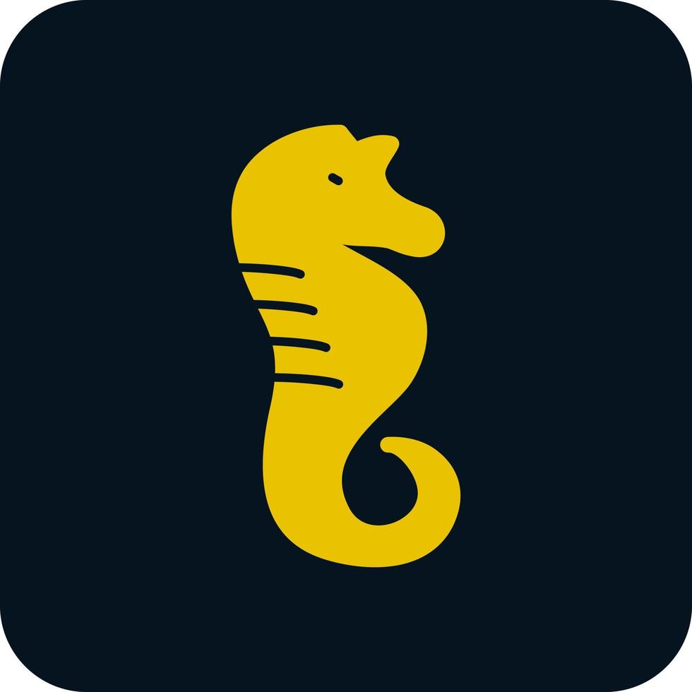 Seahorse Vector Icon Design