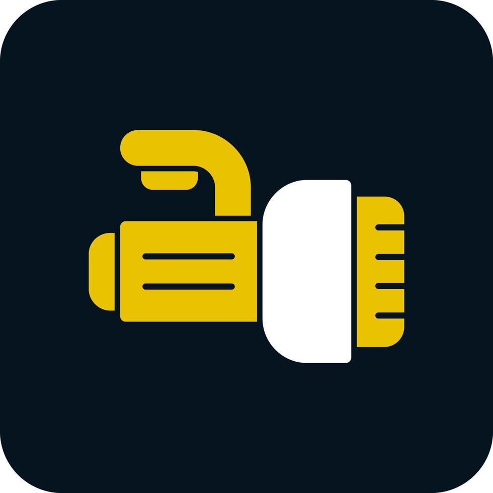Dive Light Vector Icon Design