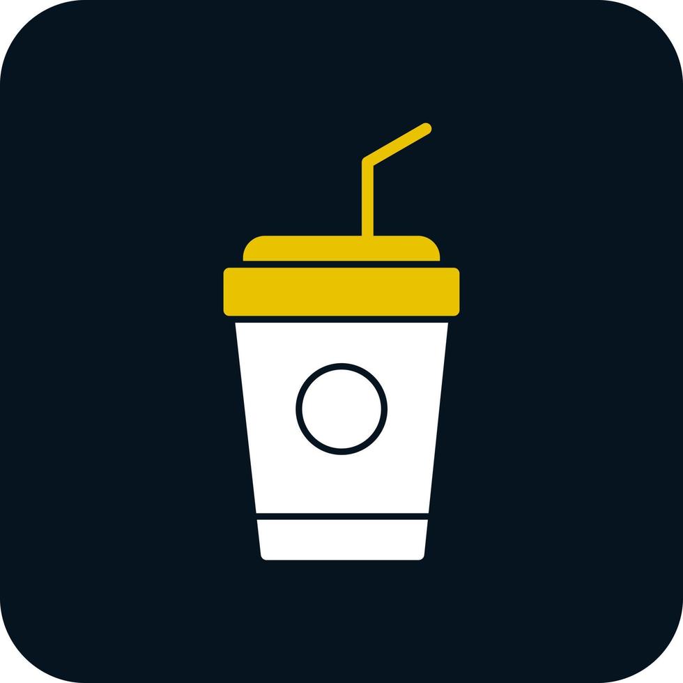 Plastic Cup Vector Icon Design