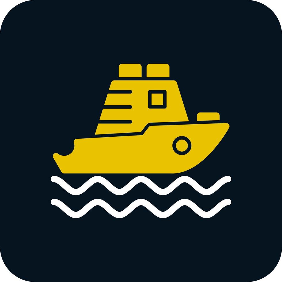 Yatch Vector Icon Design