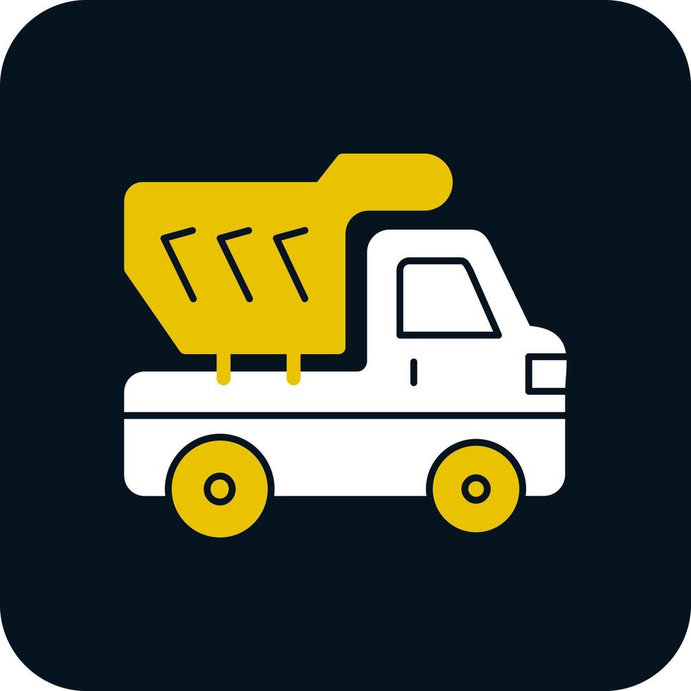 Dump Truck Vector Icon Design