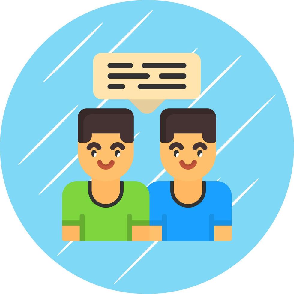 icono de vector de conversación