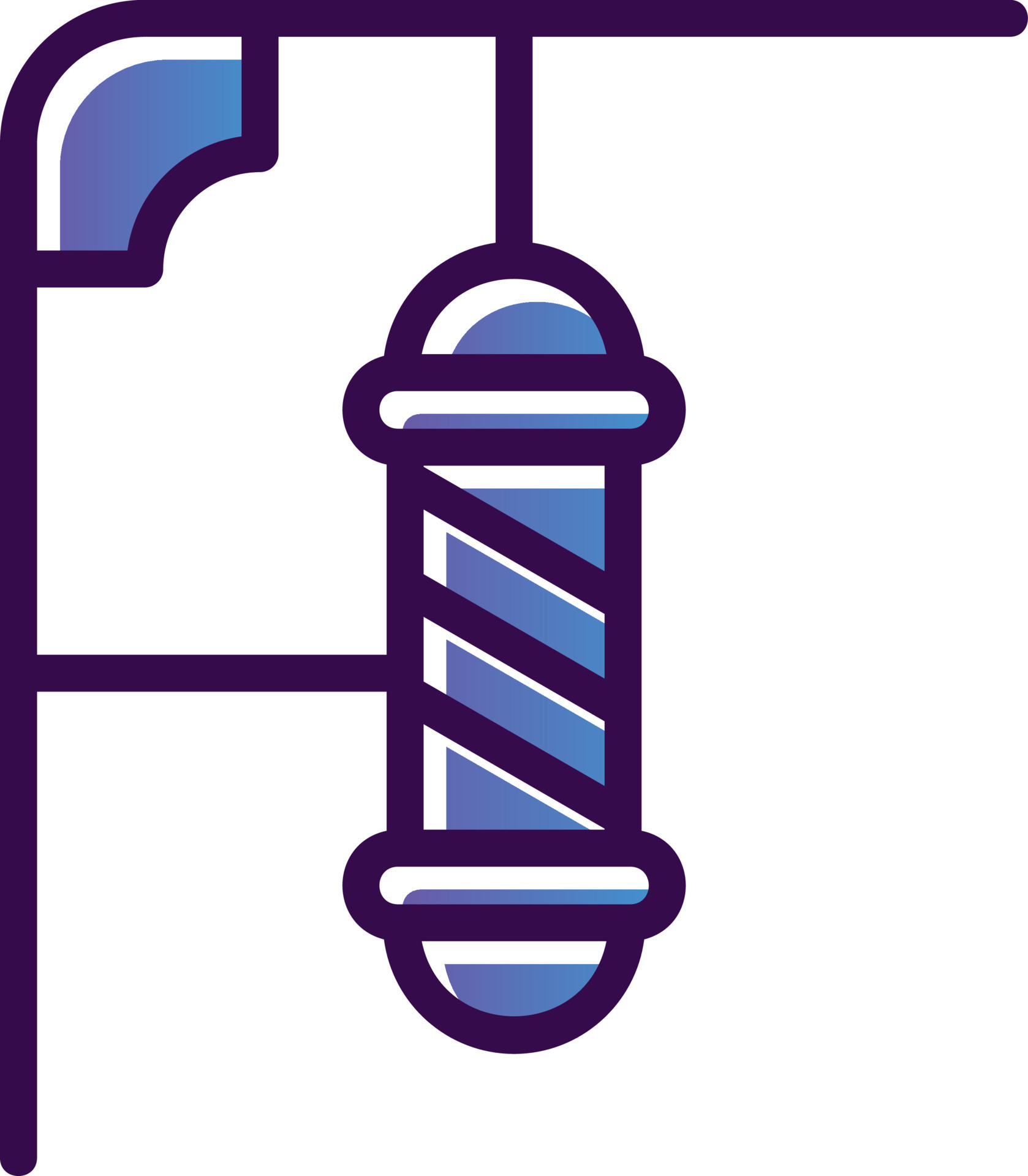 Barbershop Pole Vector Icon 20035148 Vector Art at Vecteezy