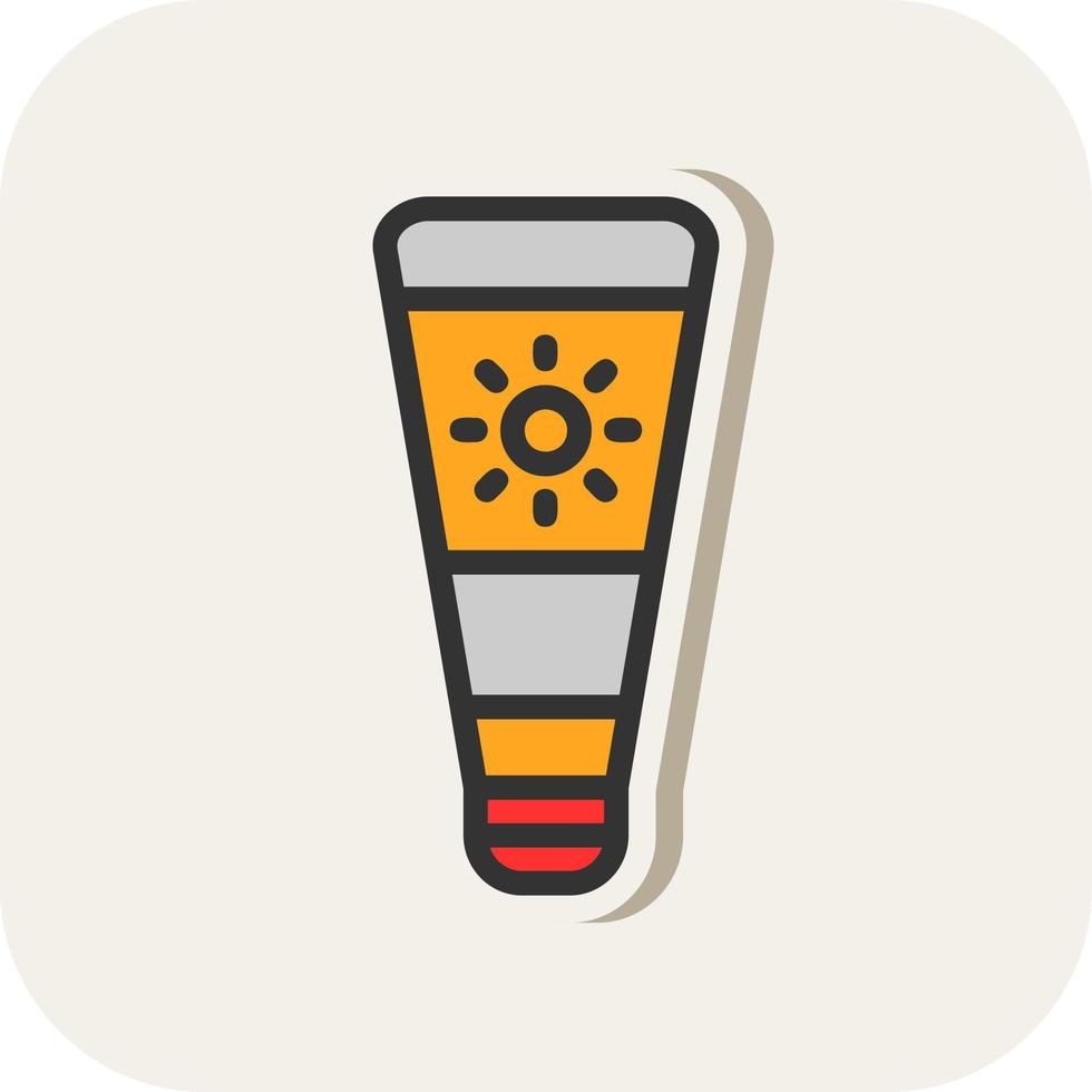 Sunscreen Vector Icon Design