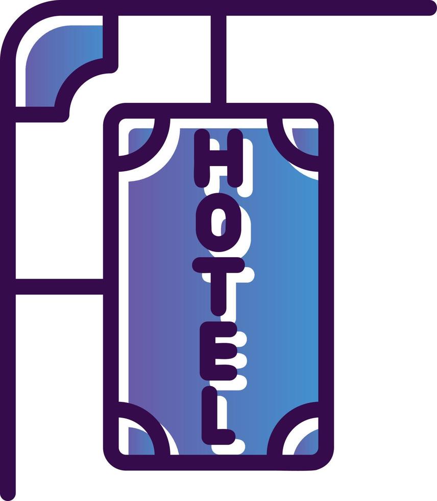 Hotel Sign Vector Icon