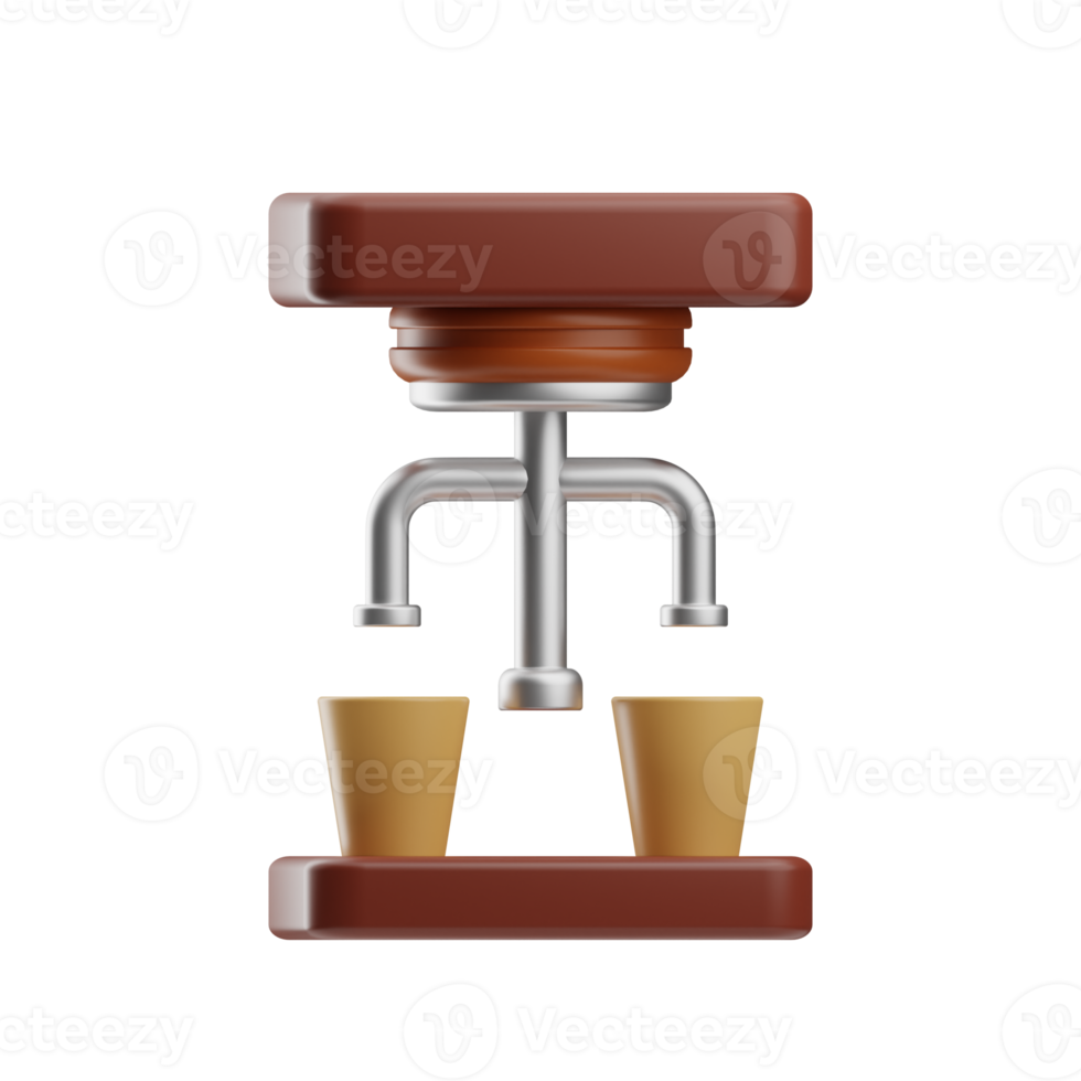 coffee object double coffee illustration 3d png