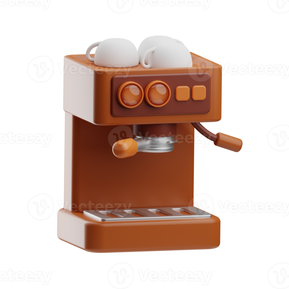 coffee object machine coffee illustration 3d png