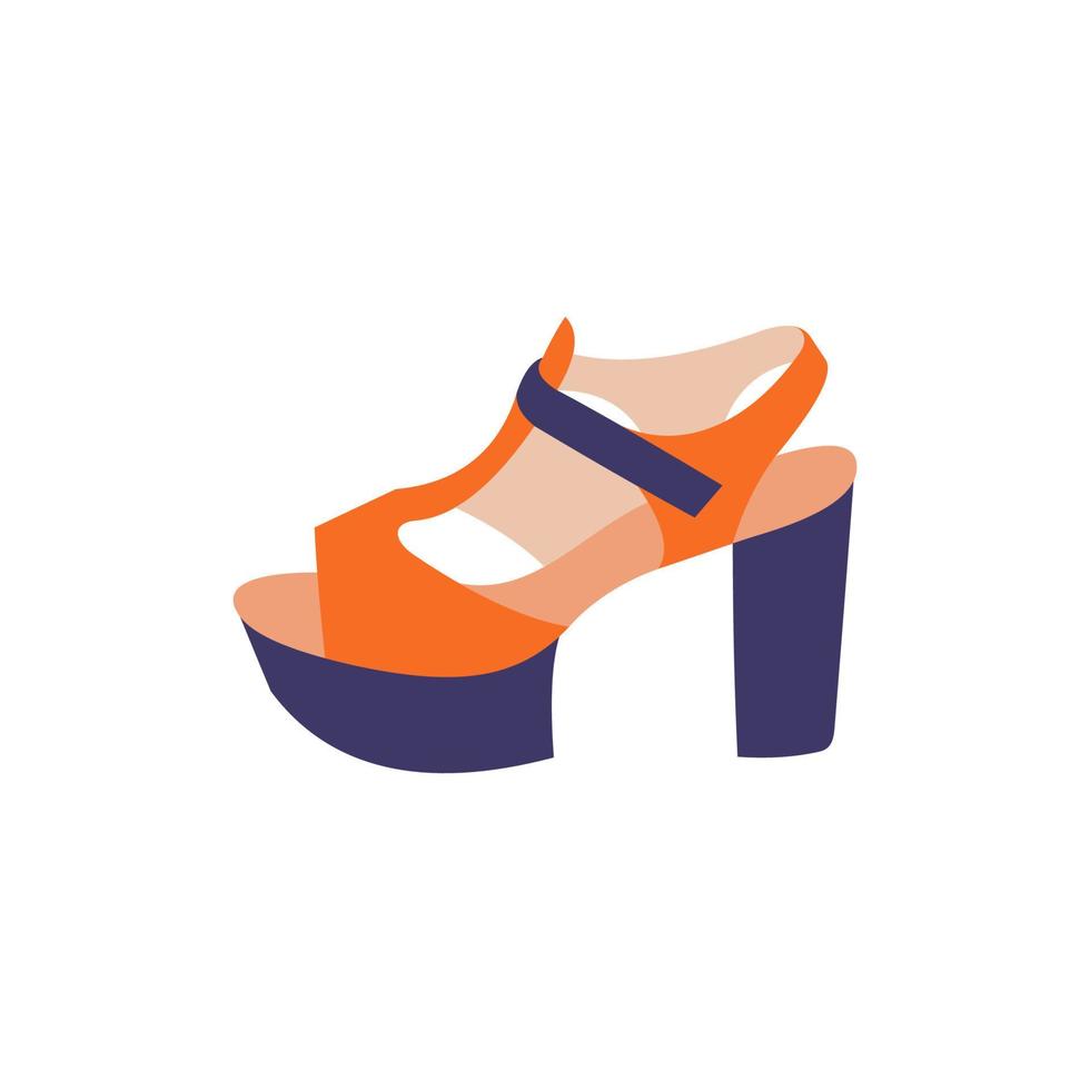High heels fashion girl illustration creative design vector