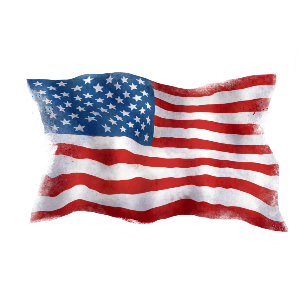 American Flag waving png