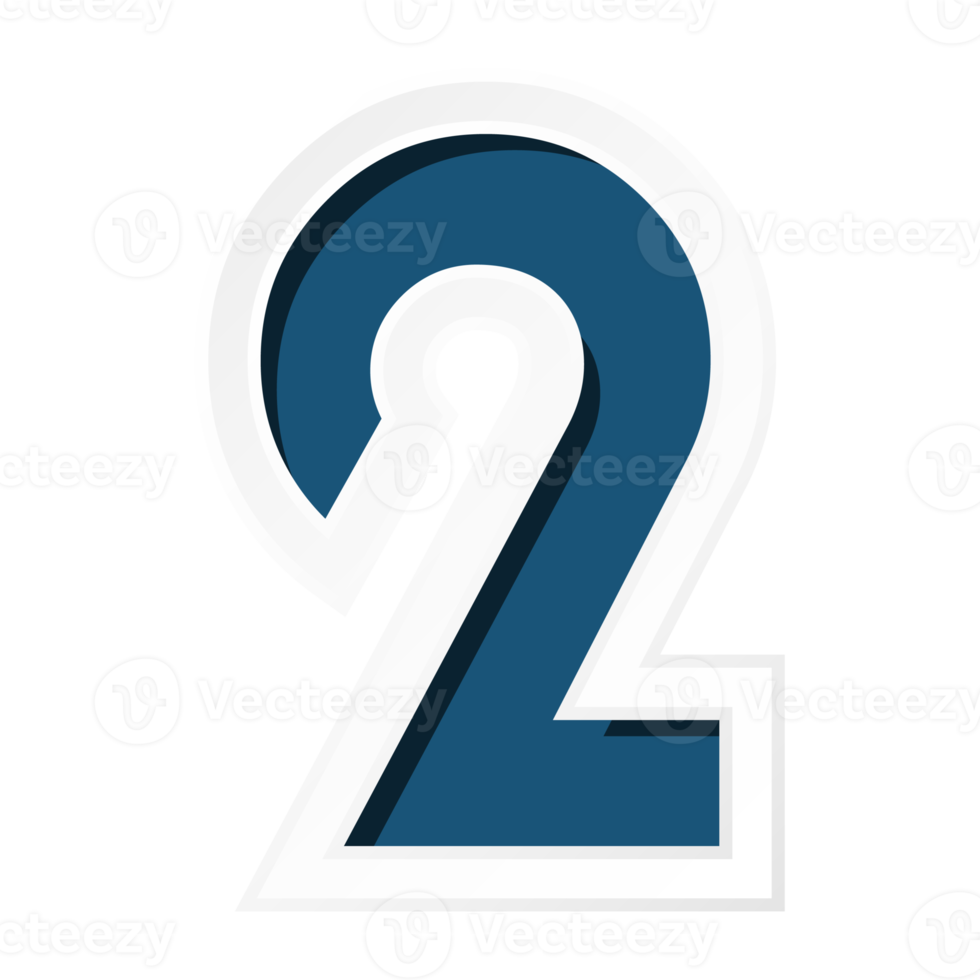 number with number 2 png