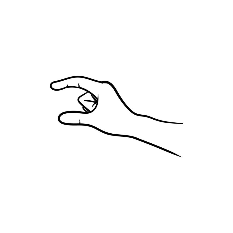 gesture hand line illustration creative design vector