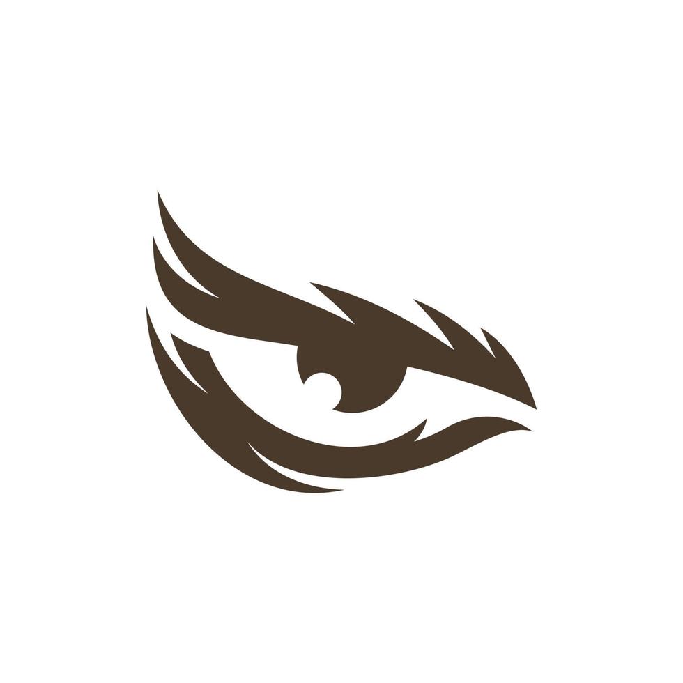 animal eagle eyes creative logo design vector