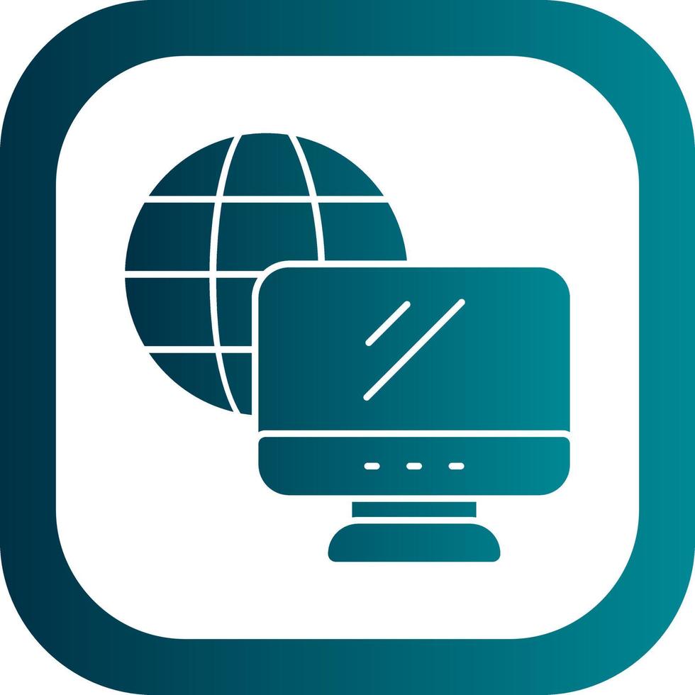 Remote Working Vector Icon