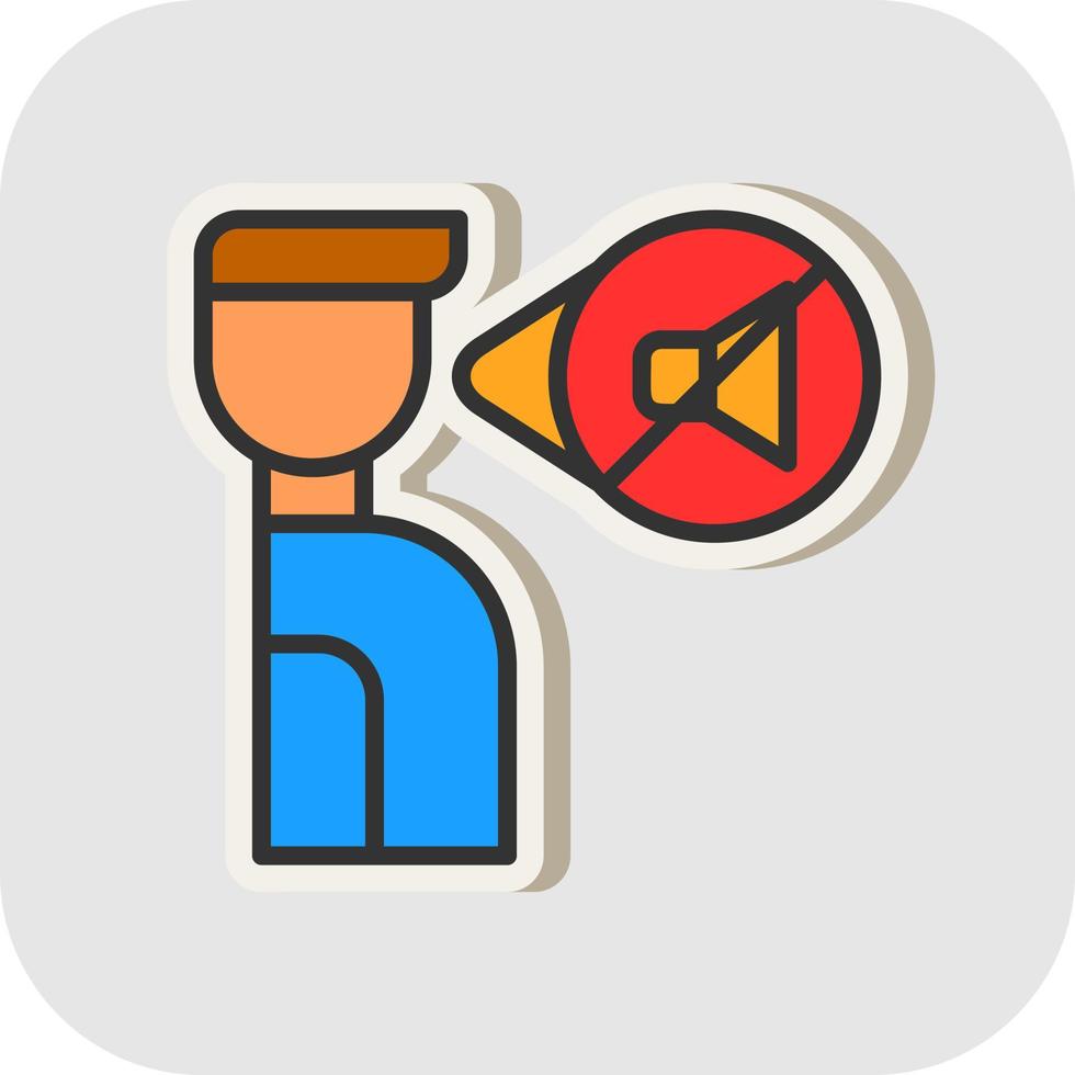 No Speak Vector Icon Design