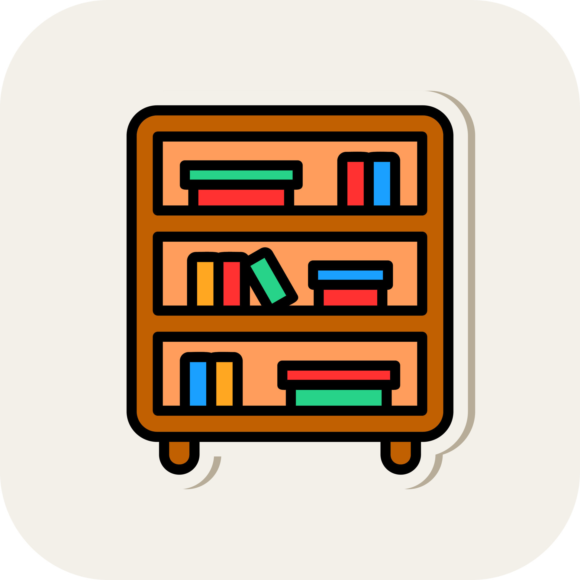 Shelves Vector Icon Design 20036121 Vector Art at Vecteezy