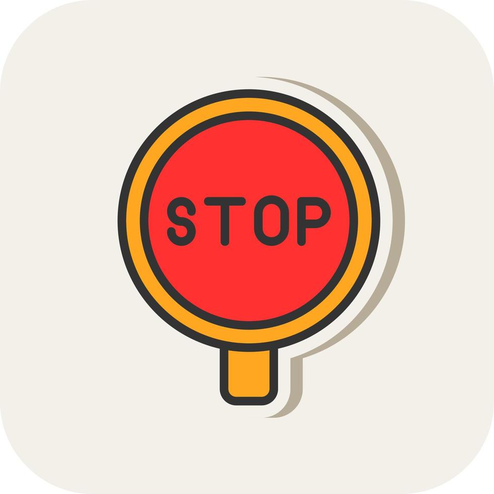 Stop Sign Vector Icon Design