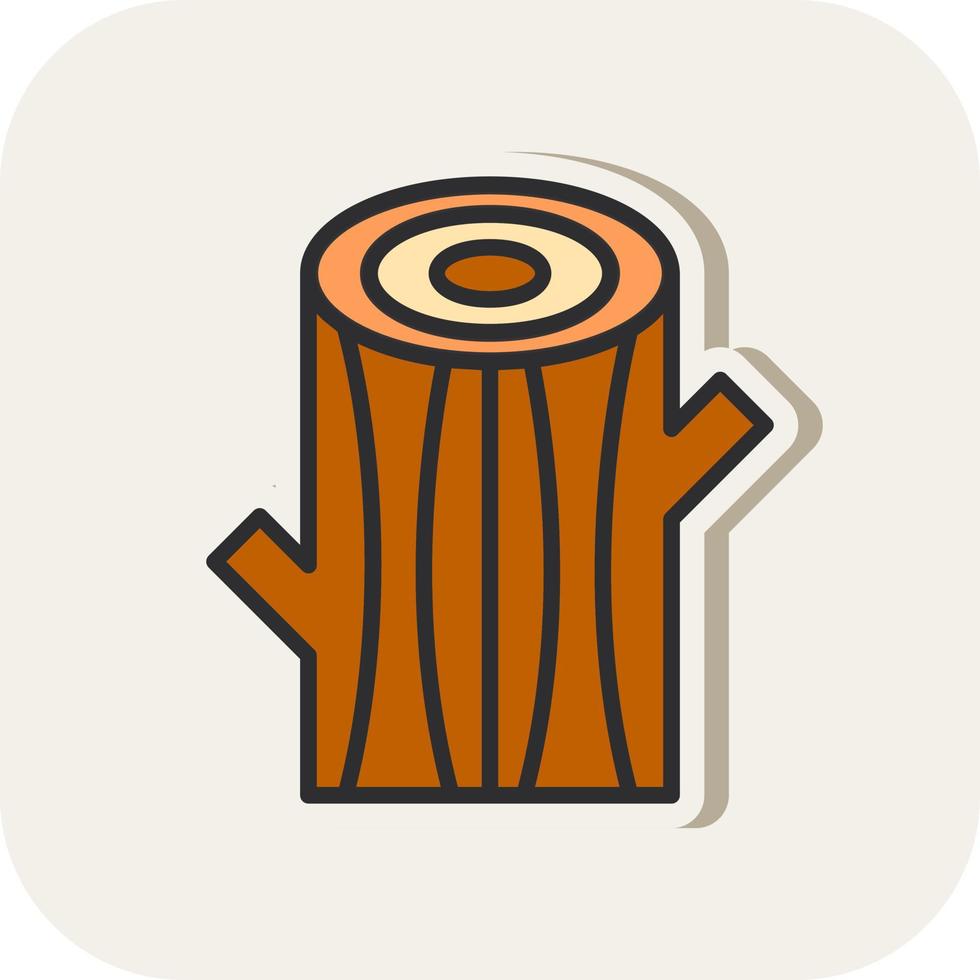 Log Vector Icon Design