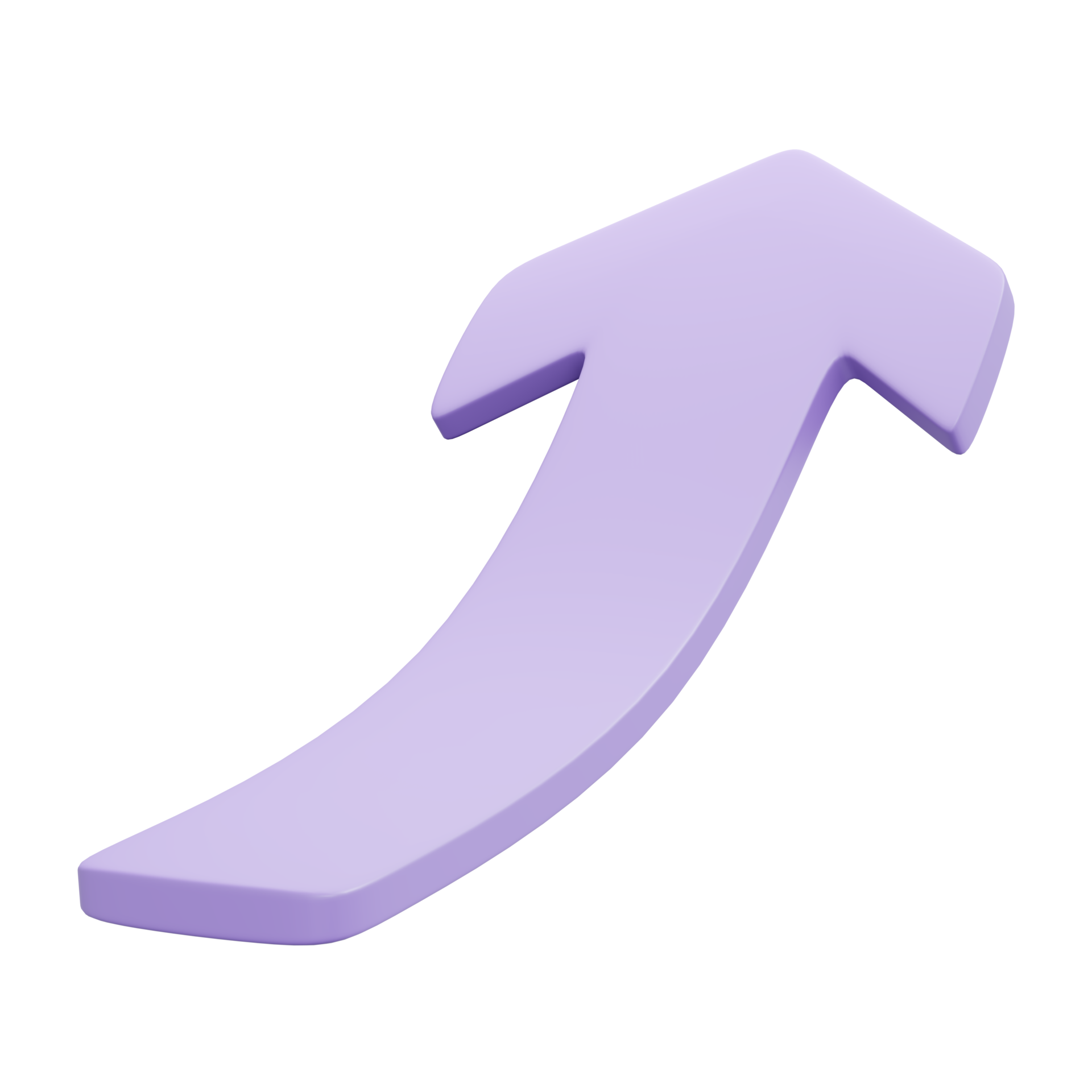 3d le rendu de La Flèche en haut. 3d illustration dessin animé style ...