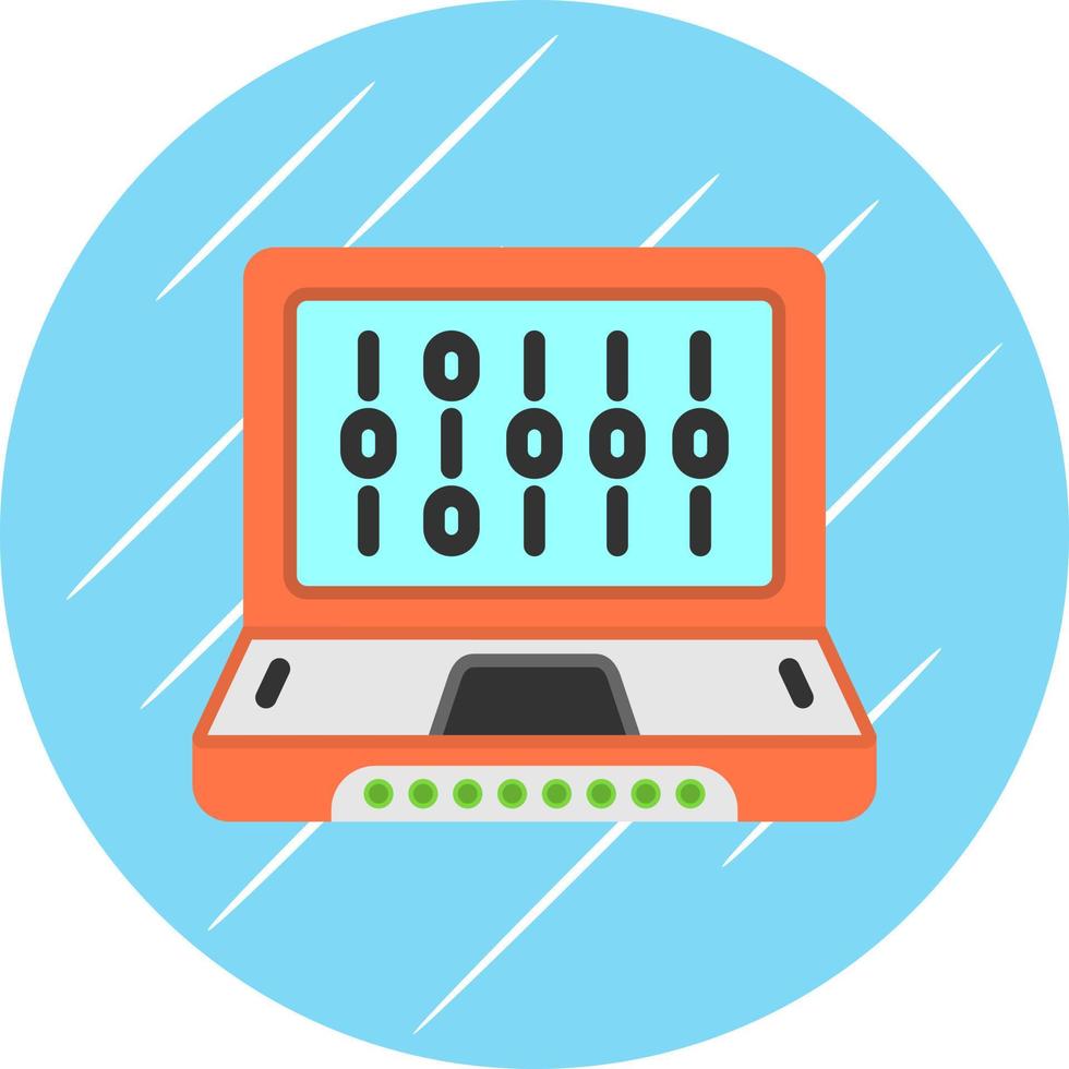 Binary Code Vector Icon