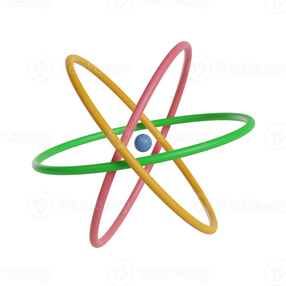 Neutrons 3D Illustration png