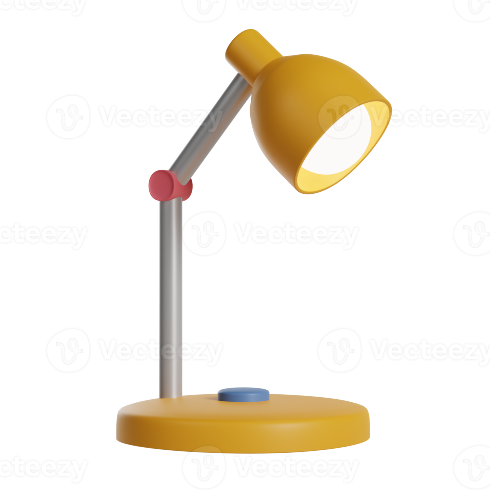 Study Lamp 3D Illustration png