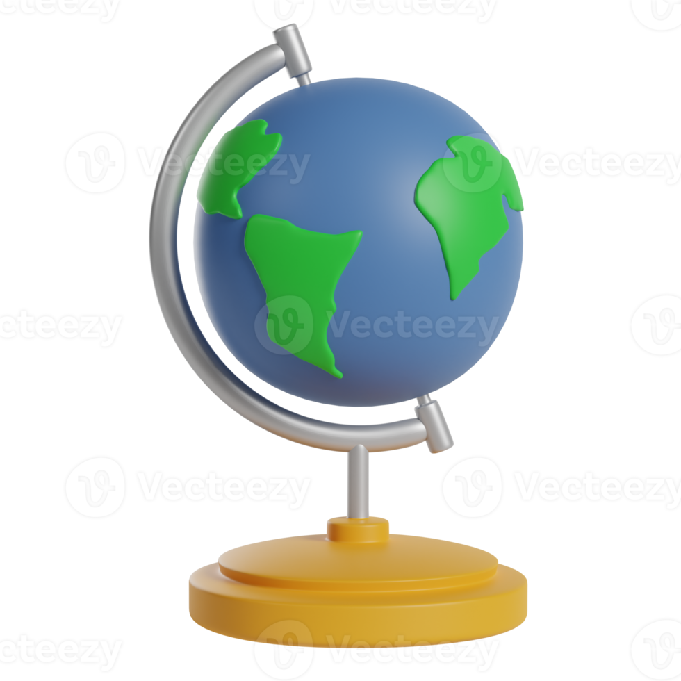 globe 3d illustration png