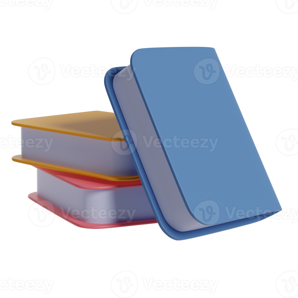 Books 3D Illustration png