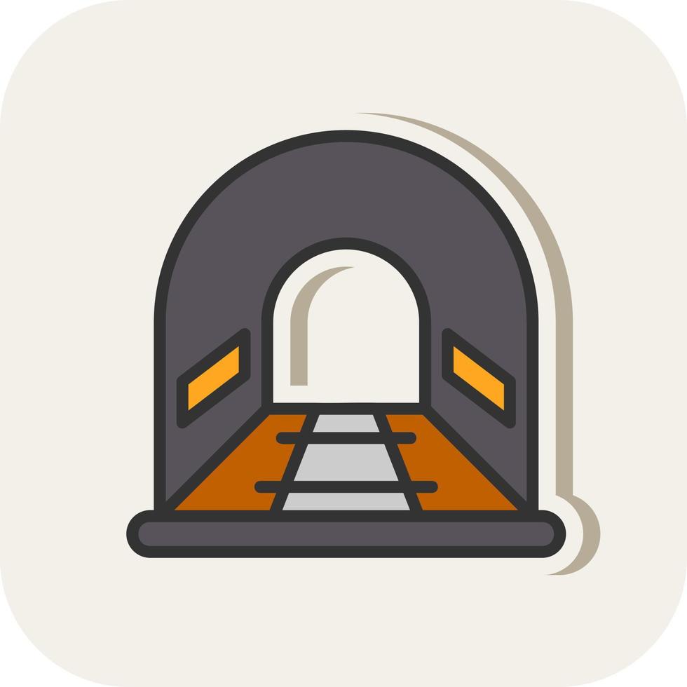 diseño de icono de vector de túnel