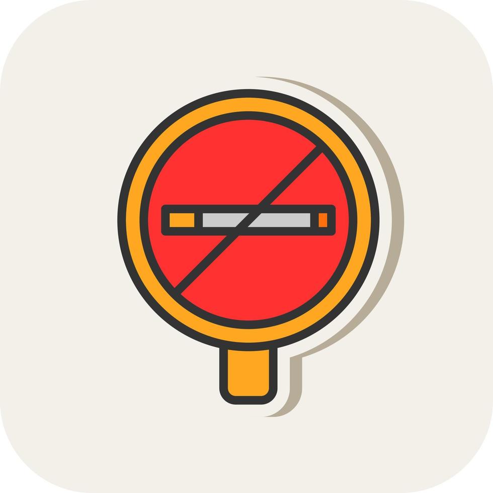 No Smoking Vector Icon Design