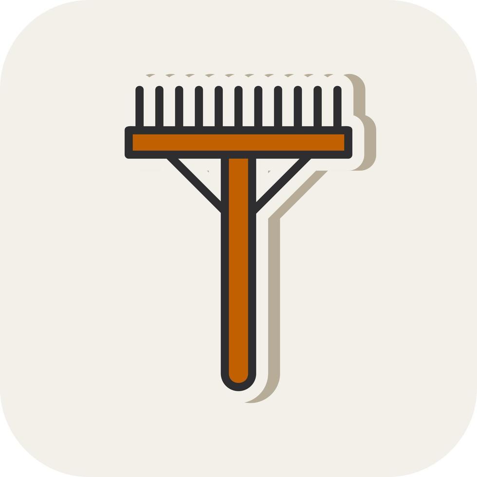 Rake Vector Icon Design