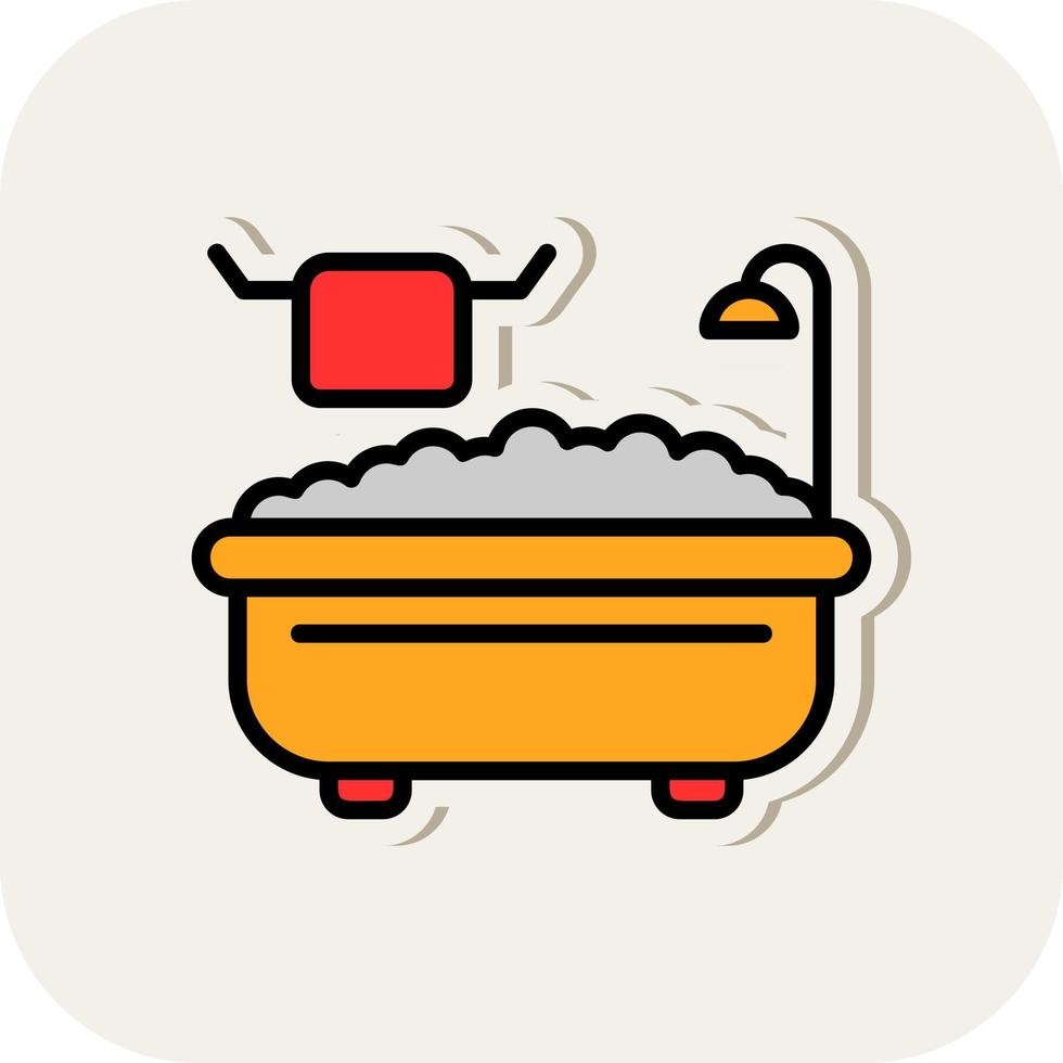 Bathtub Vector Icon Design