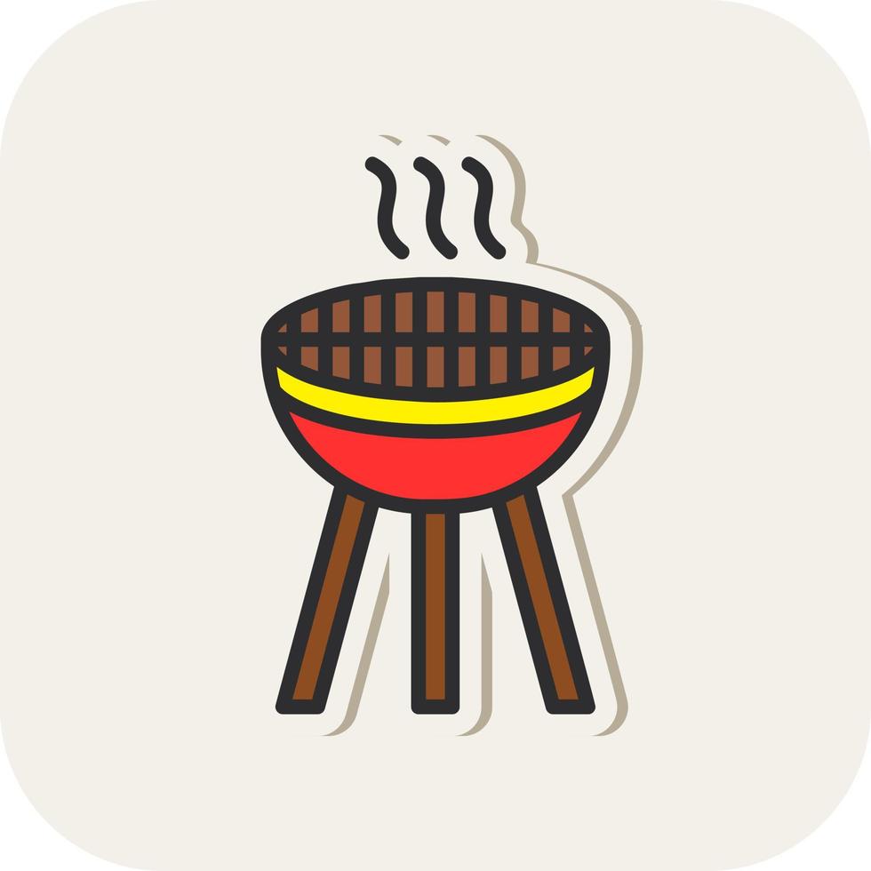 diseño de icono de vector de parrilla