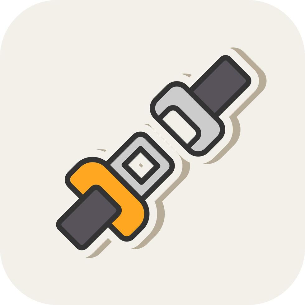 Seat Belt Vector Icon Design