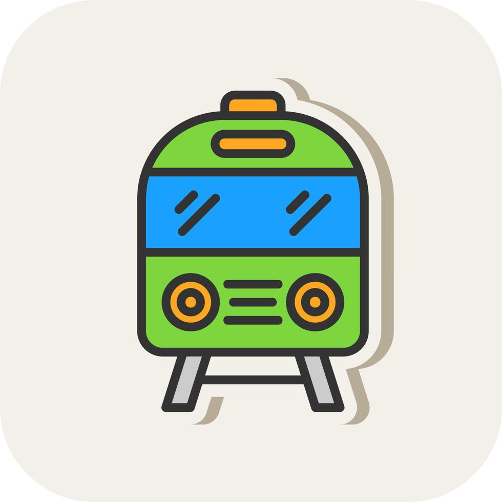 diseño de icono de vector de tren