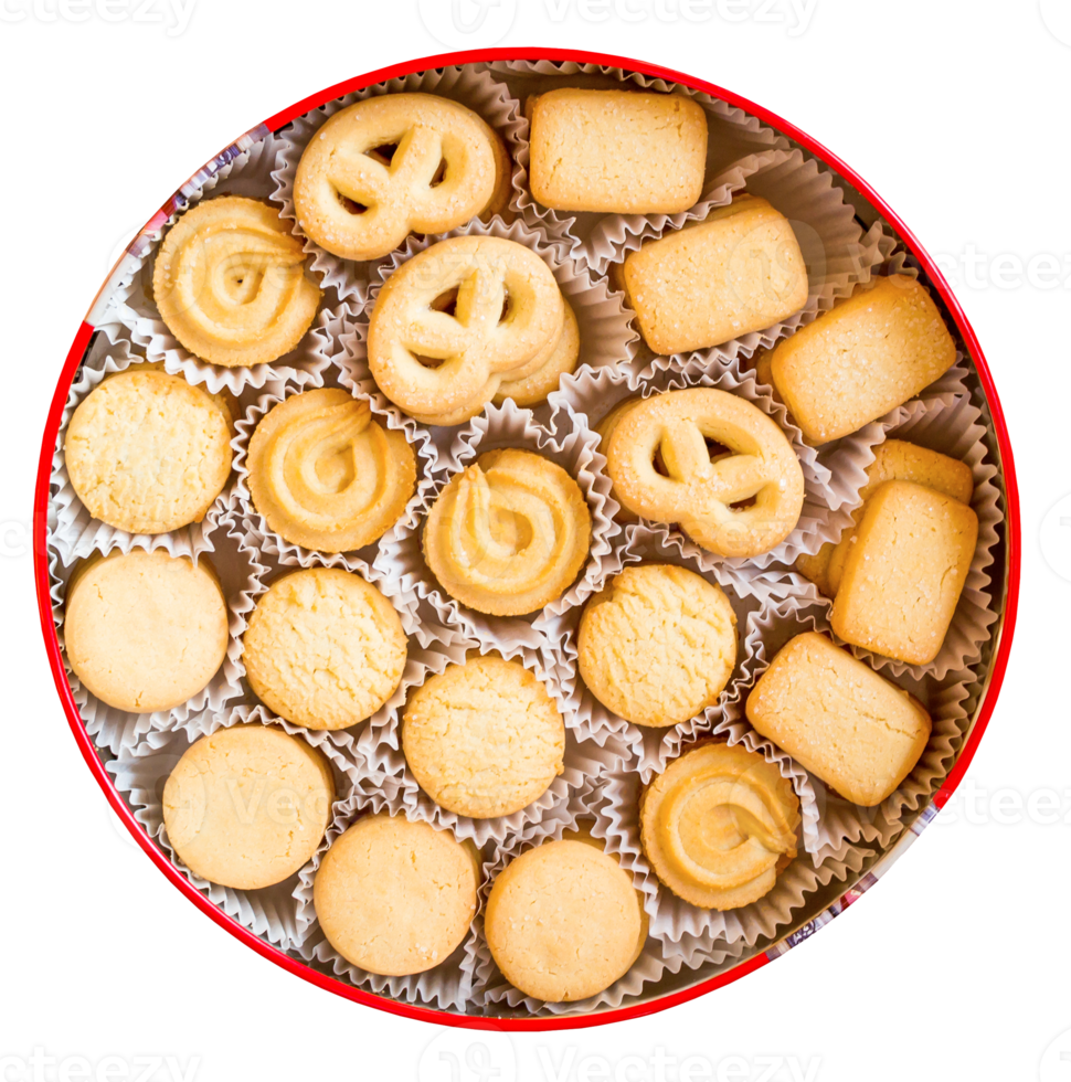 Cookies in box isolated for design png