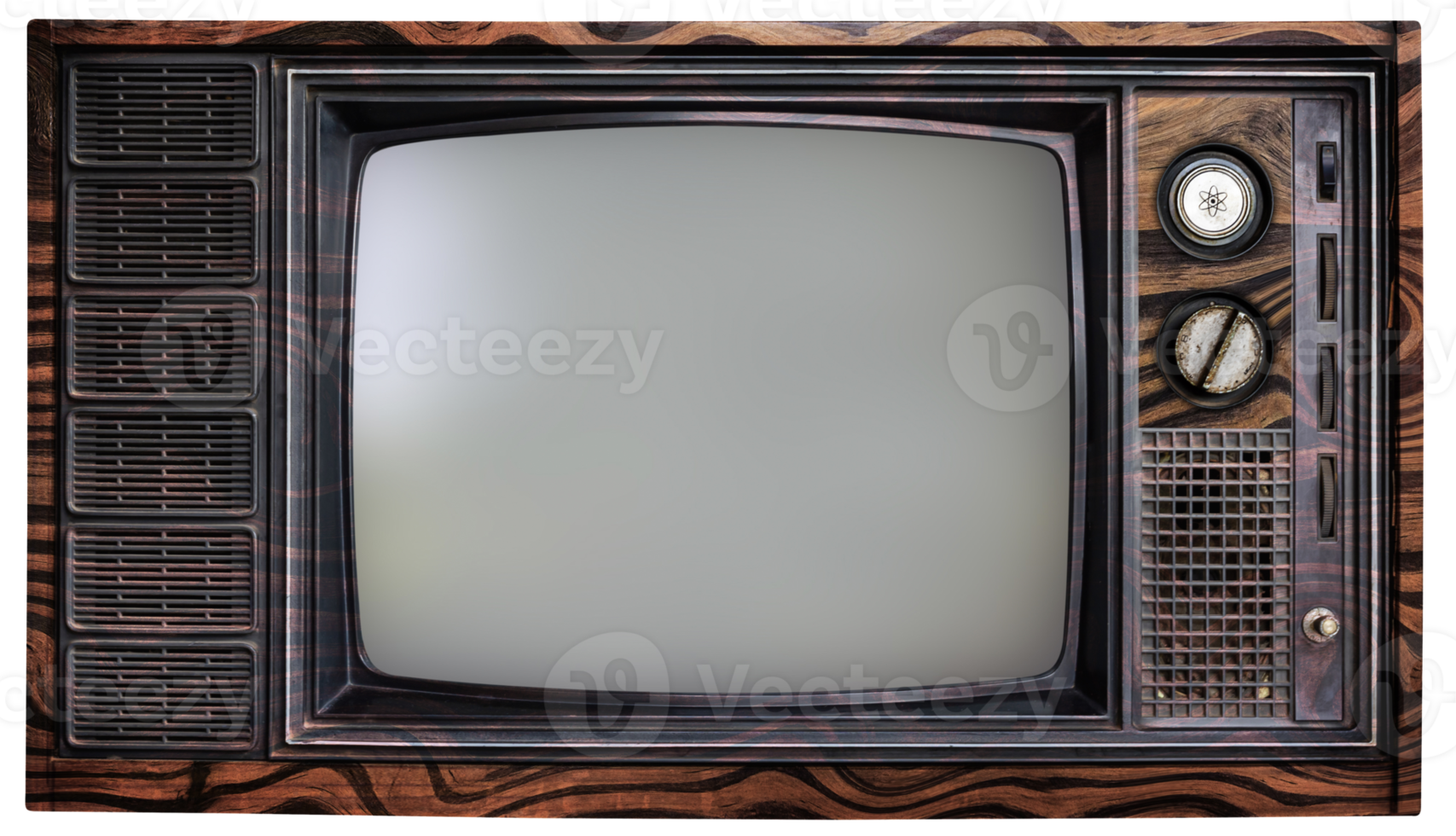 Old vintage television png